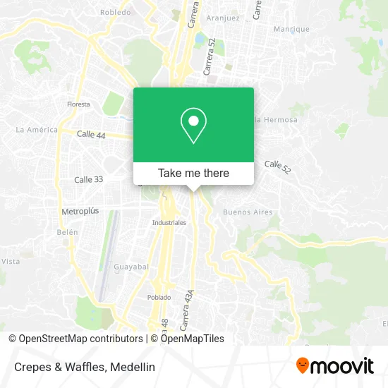 Crepes & Waffles map