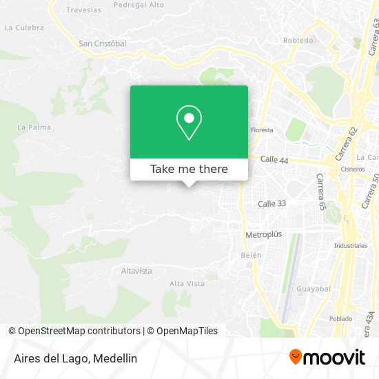 Aires del Lago map