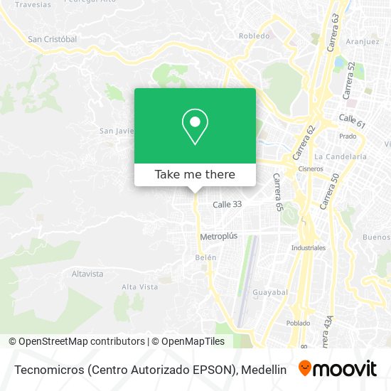Mapa de Tecnomicros (Centro Autorizado EPSON)