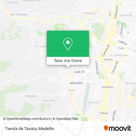 Mapa de Tienda de Tavata