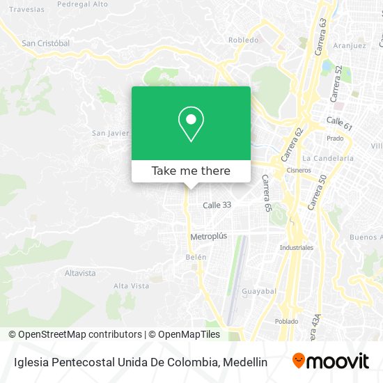 Iglesia Pentecostal Unida De Colombia map