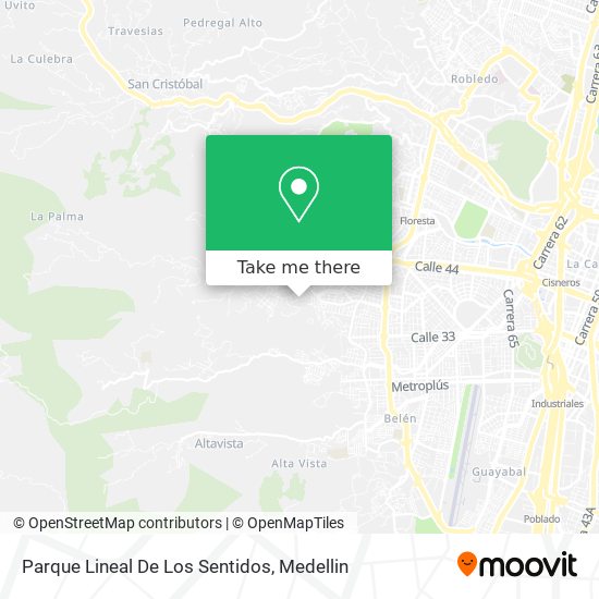 Parque Lineal De Los Sentidos map