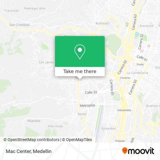 Mapa de Mac Center