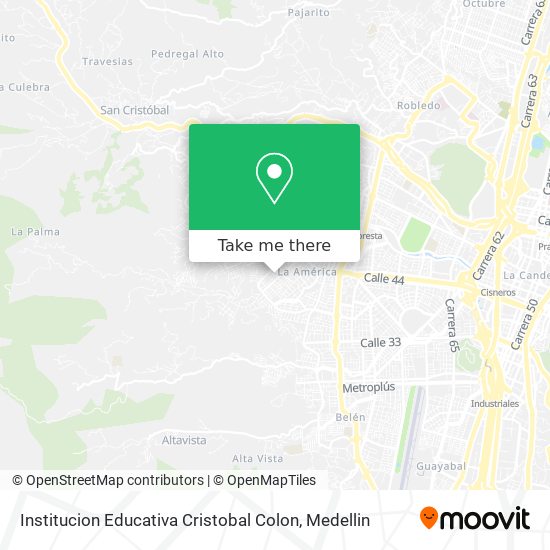Mapa de Institucion Educativa Cristobal Colon
