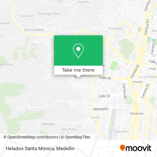 Mapa de Helados Santa Mónica