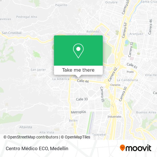 Mapa de Centro Médico ECO