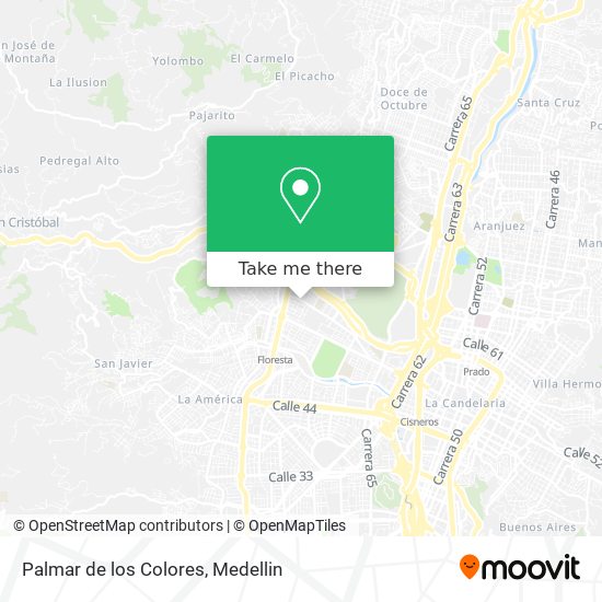Palmar de los Colores map