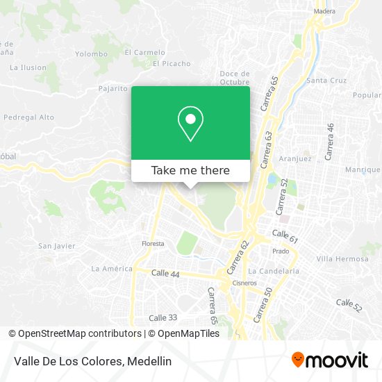 Mapa de Valle De Los Colores