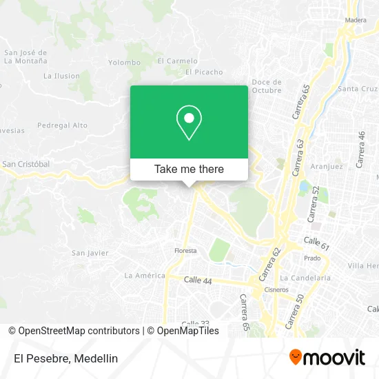 El Pesebre map