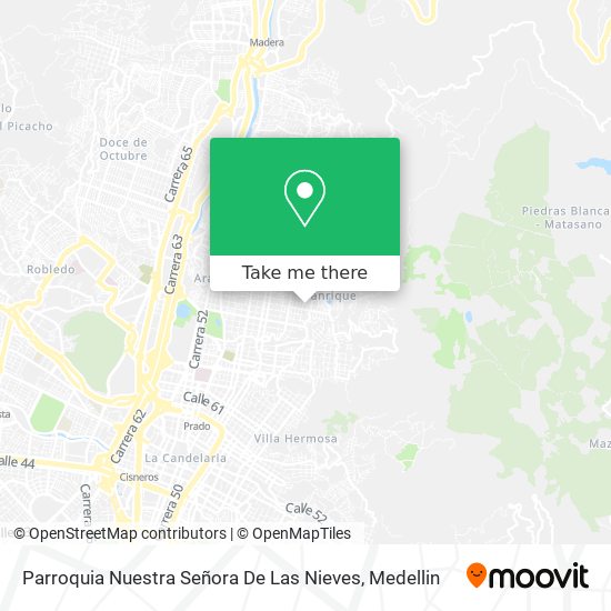 Mapa de Parroquia Nuestra Señora De Las Nieves