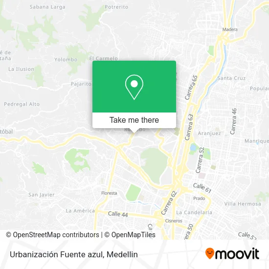Urbanización Fuente azul map