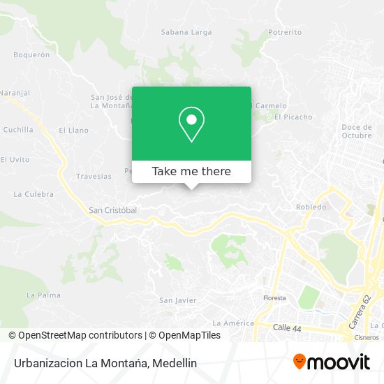 Mapa de Urbanizacion La Montańa