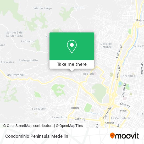 Condominio Peninsula map