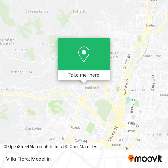 Villa Flora map