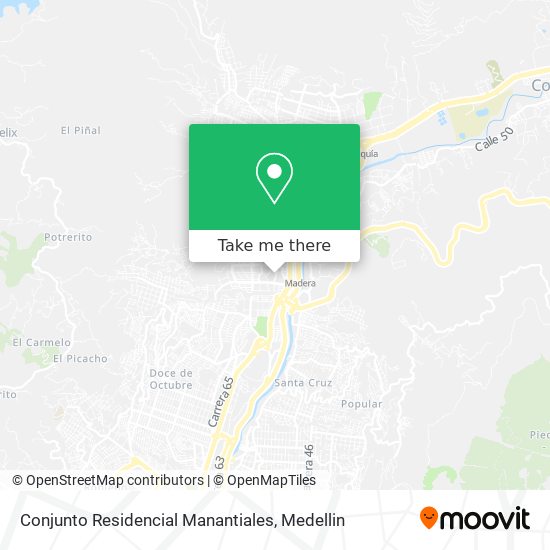 Conjunto Residencial Manantiales map