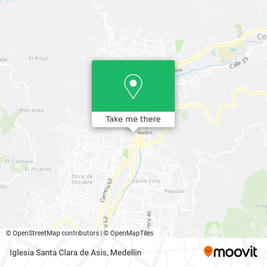 Mapa de Iglesia Santa Clara de Asis