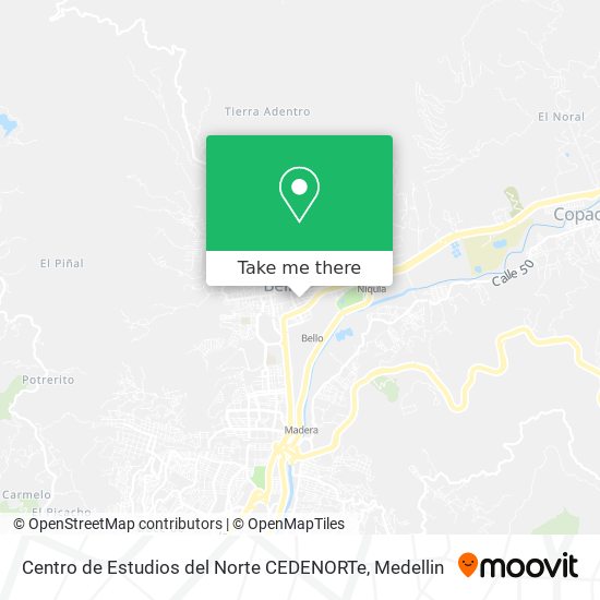 Mapa de Centro de Estudios del Norte CEDENORTe