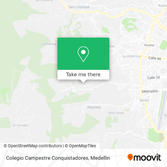 Colegio Campestre Conquistadores map