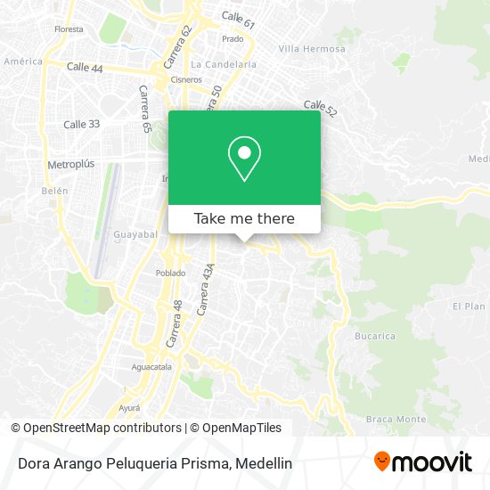 Dora Arango Peluqueria Prisma map
