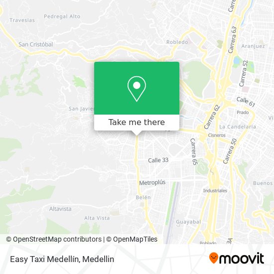 Mapa de Easy Taxi Medellín