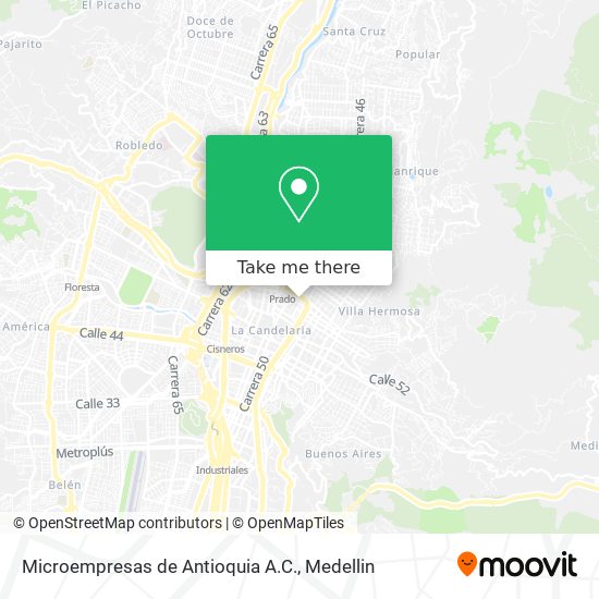 Microempresas de Antioquia A.C. map