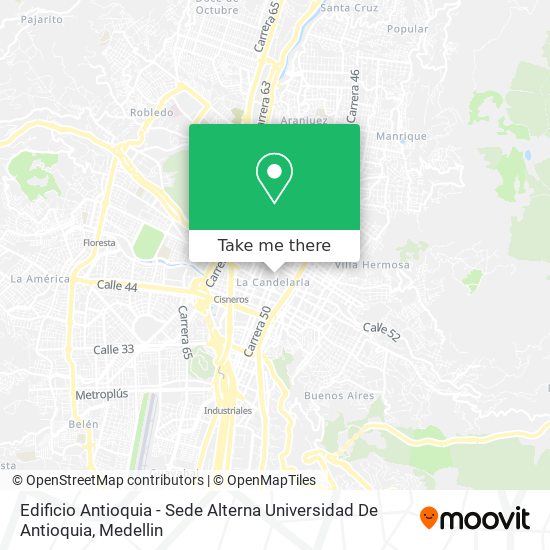 Edificio Antioquia - Sede Alterna Universidad De Antioquia map