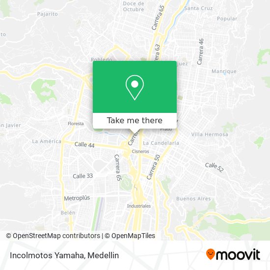 Mapa de Incolmotos Yamaha