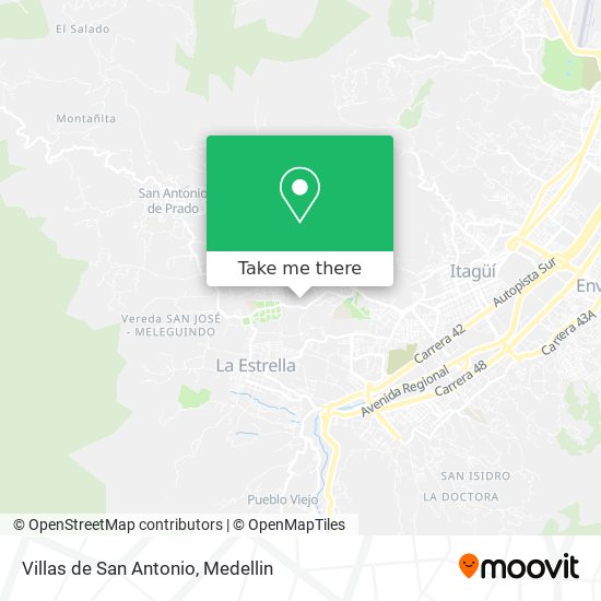 Mapa de Villas de San Antonio