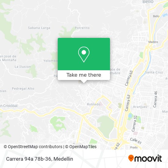 Mapa de Carrera 94a 78b-36