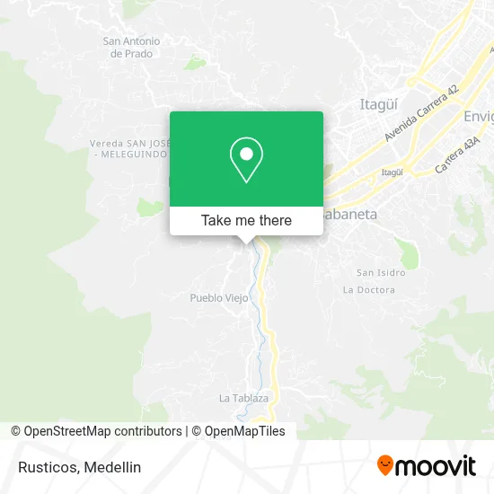 Rusticos map