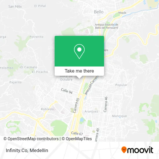 Infinity.Co map