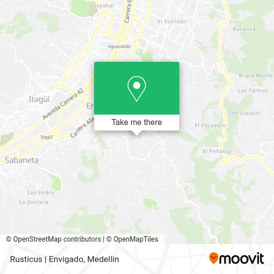 Rusticus | Envigado map