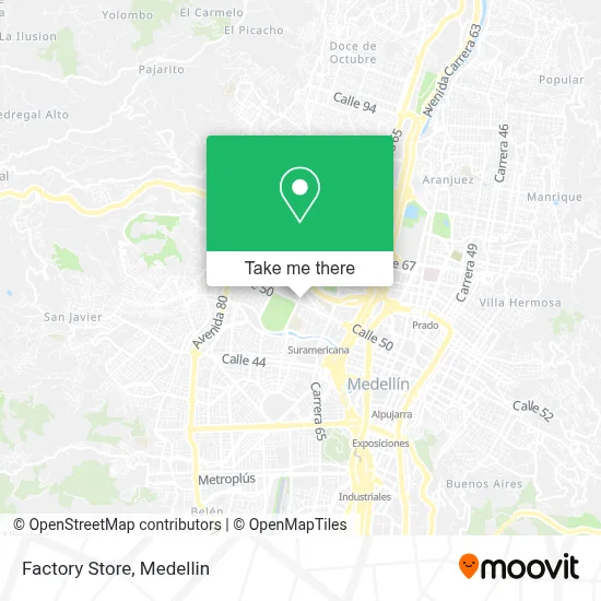 Factory Store map