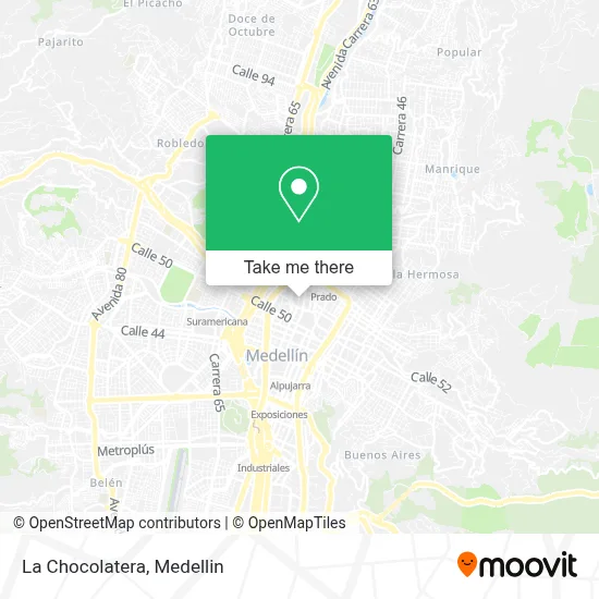 La Chocolatera map