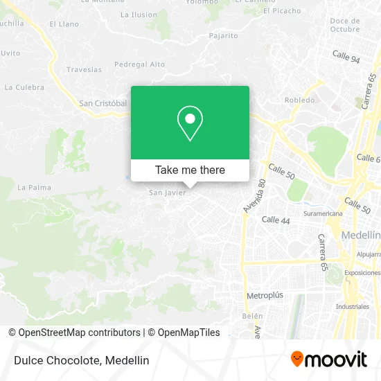 Dulce Chocolote map