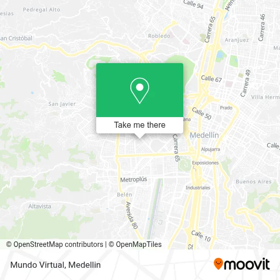 Mundo Virtual map