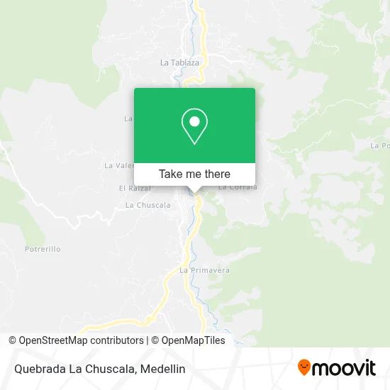 Quebrada La Chuscala map