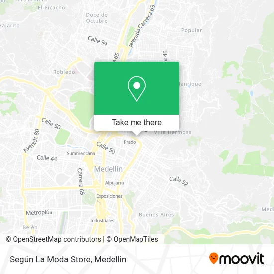 Según La Moda Store map
