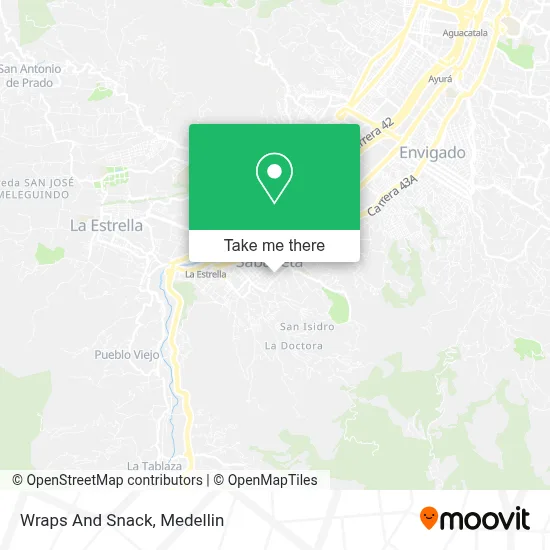 Wraps And Snack map