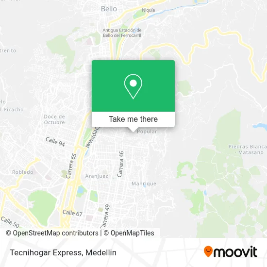 Tecnihogar Express map