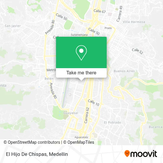 El Hijo De Chispas map
