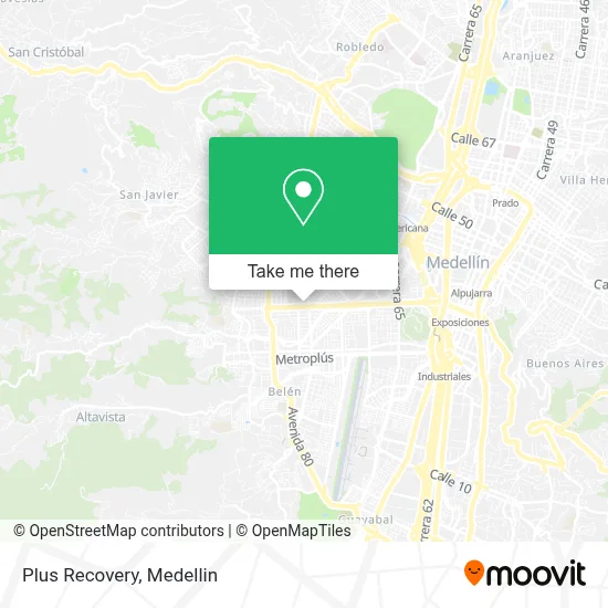 Plus Recovery map