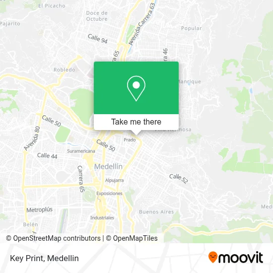 Key Print map