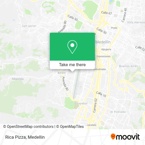 Rica Pizza map