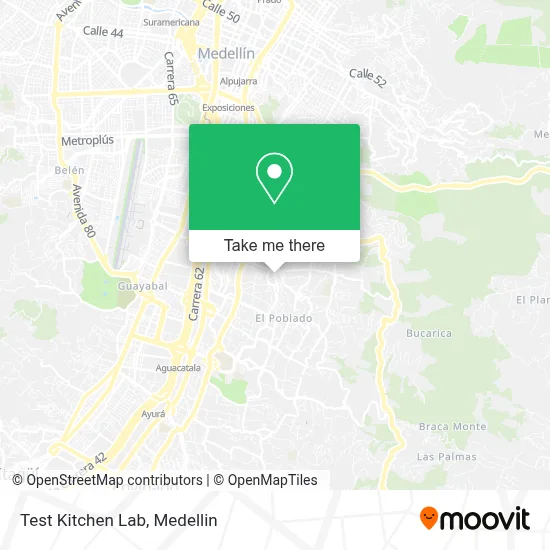Test Kitchen Lab map