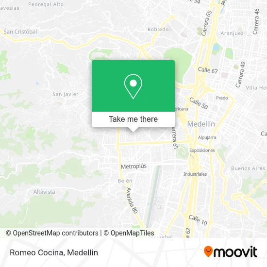 Romeo Cocina map