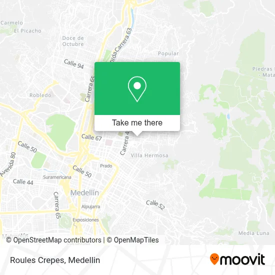 Roules Crepes map