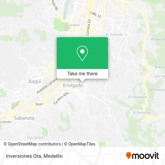 Inversiones Ota map