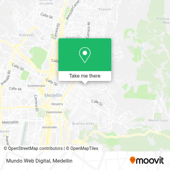 Mundo Web Digital map
