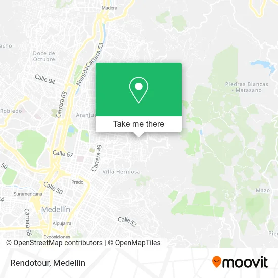 Rendotour map